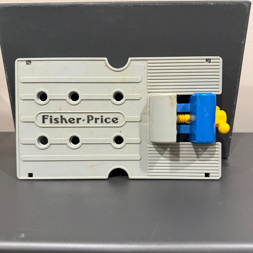 Fisher Price Toy Workbench Tool Accessory Plastic Gray‎ Blue Yellow Hammer Clamp